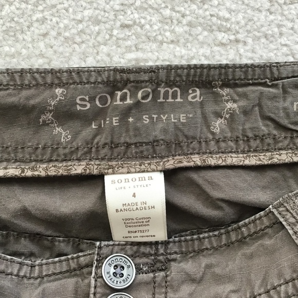 SONOMA BROWN MODERN SKIRT SIZE 4 - Picture 6 of 6